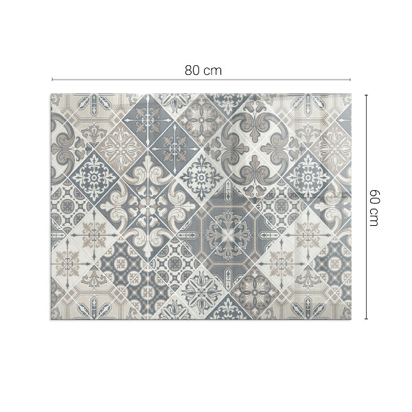 Sticlă dreptunghiulară sub sobă Aranjamentul decorațiunilor din mozaic