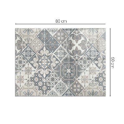 Sticlă dreptunghiulară sub sobă Aranjamentul decorațiunilor din mozaic