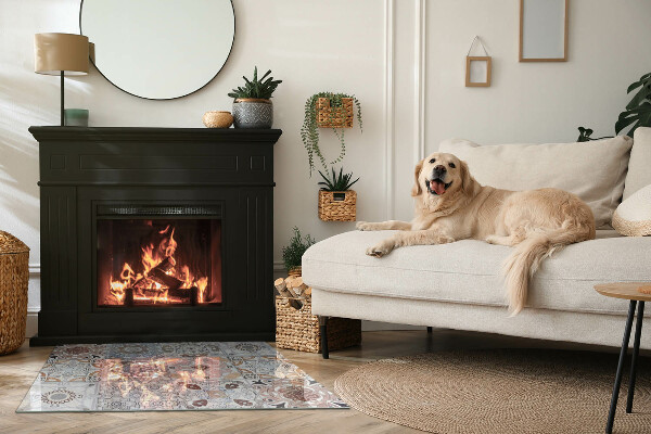 Sticlă dreptunghiulară sub sobă Modele de mozaic în plăci