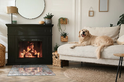 Sticlă dreptunghiulară sub sobă Modele de mozaic în plăci