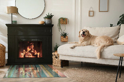 Placă dreptunghiulară din sticlă pentru șemineu Culori ale plăcii în diferite tonuri