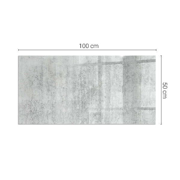 Placă de sticlă dreptunghiulară șemineu Structură din beton brut