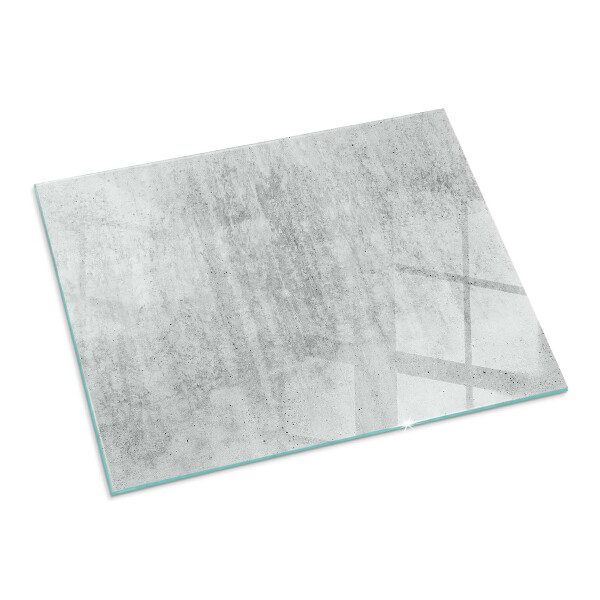 Placă de sticlă dreptunghiulară șemineu Structură din beton brut