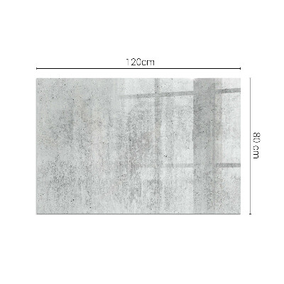 Placă de sticlă dreptunghiulară șemineu Structură din beton brut