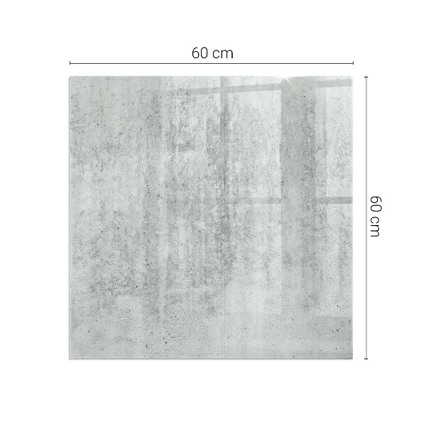 Placă de sticlă dreptunghiulară șemineu Structură din beton brut