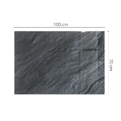 Placă de sticlă dreptunghiulară șemineu Modelul structurii stâncoase