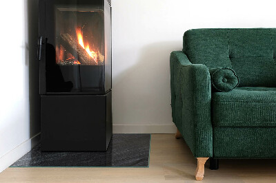 Placă de sticlă dreptunghiulară șemineu Modelul structurii stâncoase