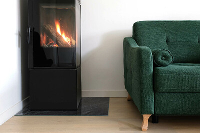 Placă de sticlă dreptunghiulară șemineu Modelul structurii stâncoase