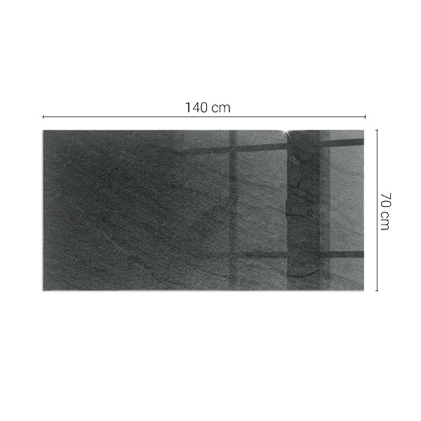 Sticlă dreptunghiulară sub sobă Modelul structurii de piatră