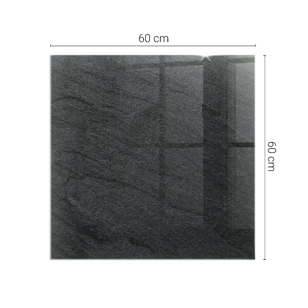 Sticlă dreptunghiulară sub sobă Modelul structurii de piatră