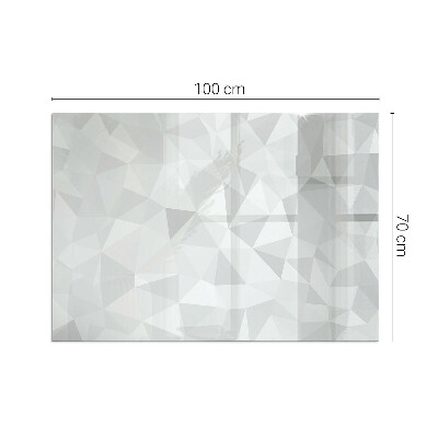 Placă dreptunghiulară din sticlă pentru șemineu Abstracție geometrică în forme