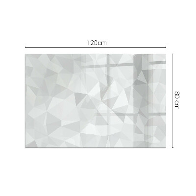 Placă dreptunghiulară din sticlă pentru șemineu Abstracție geometrică în forme