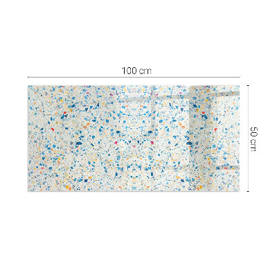 Sticlă dreptunghiulară sub sobă Motiv textură abstractă