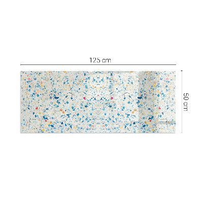 Sticlă dreptunghiulară sub sobă Motiv textură abstractă