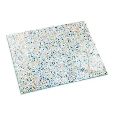 Sticlă dreptunghiulară sub sobă Motiv textură abstractă