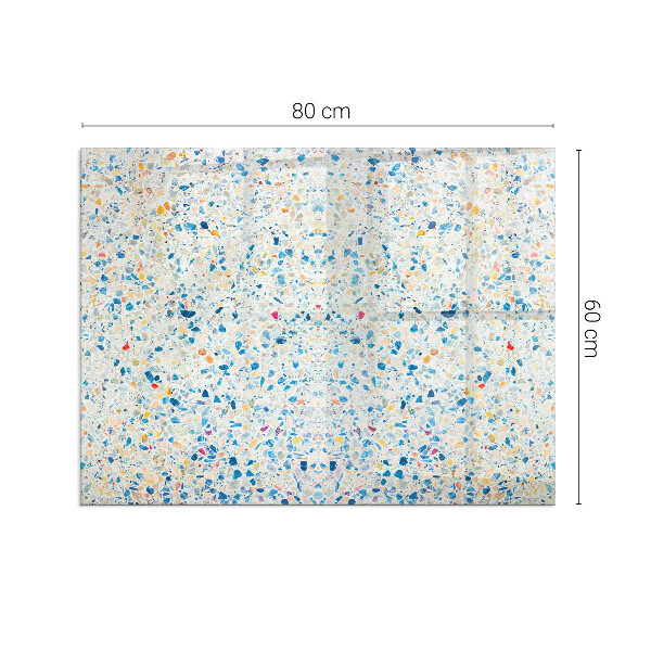 Sticlă dreptunghiulară sub sobă Motiv textură abstractă