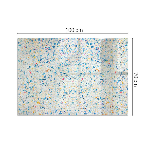Sticlă dreptunghiulară sub sobă Motiv textură abstractă
