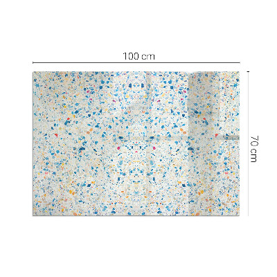 Sticlă dreptunghiulară sub sobă Motiv textură abstractă