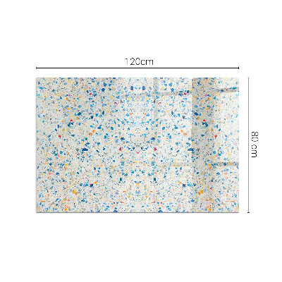 Sticlă dreptunghiulară sub sobă Motiv textură abstractă