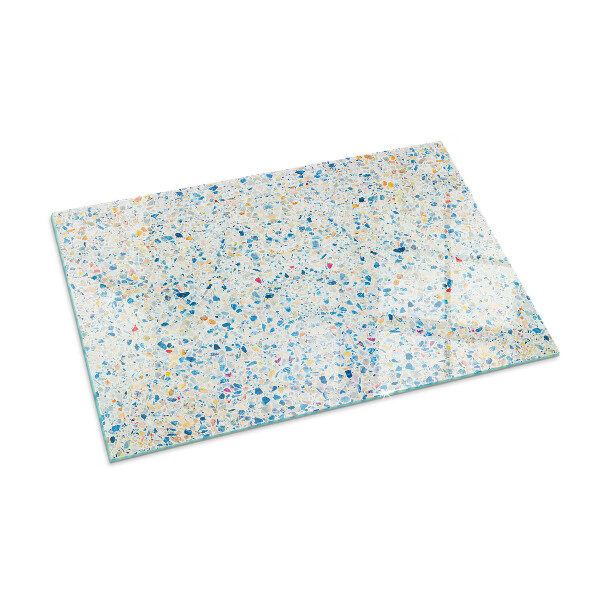 Sticlă dreptunghiulară sub sobă Motiv textură abstractă