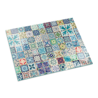 Placă de sticlă dreptunghiulară șemineu Modele decorative mozaicate