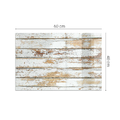 Placă de sticlă dreptunghiulară șemineu Placă de lemn ruginită