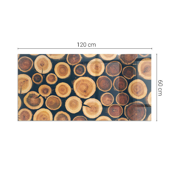 Sticlă dreptunghiulară sub sobă Cutie cu ramă de lemn