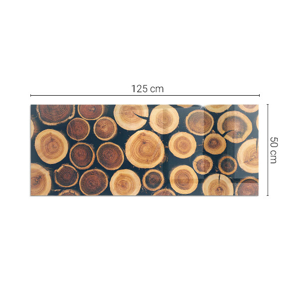 Sticlă dreptunghiulară sub sobă Cutie cu ramă de lemn