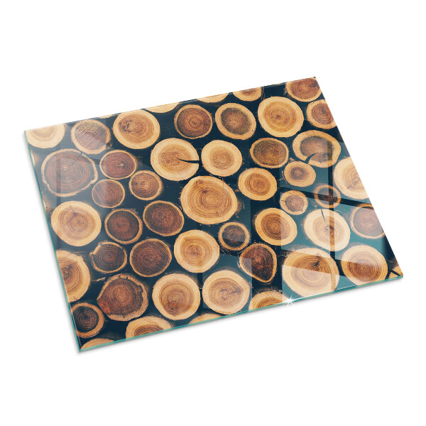 Sticlă dreptunghiulară sub sobă Cutie cu ramă de lemn