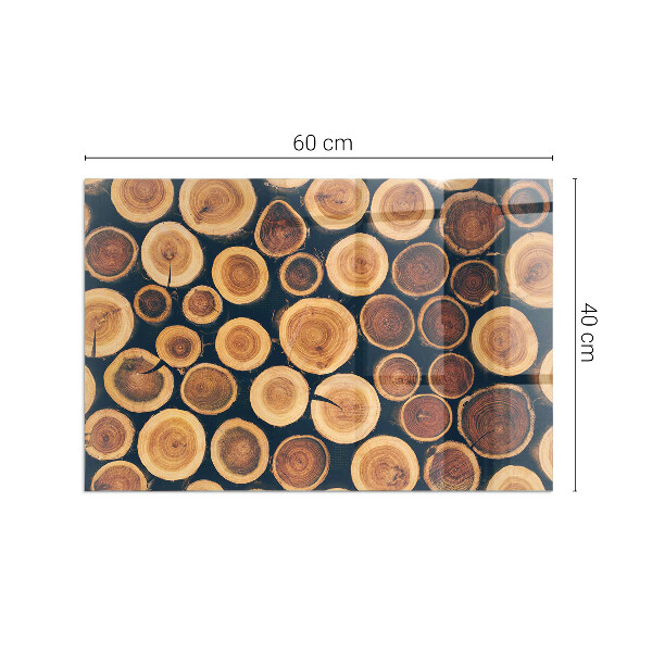 Sticlă dreptunghiulară sub sobă Cutie cu ramă de lemn