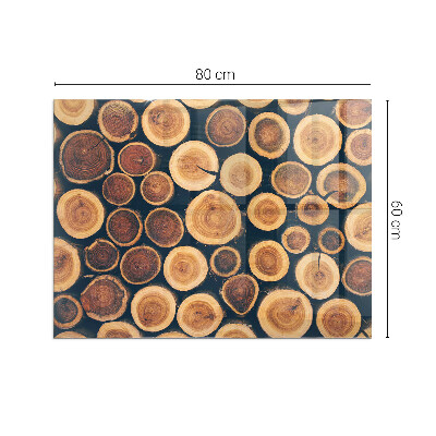 Sticlă dreptunghiulară sub sobă Cutie cu ramă de lemn