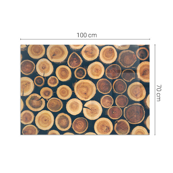 Sticlă dreptunghiulară sub sobă Cutie cu ramă de lemn