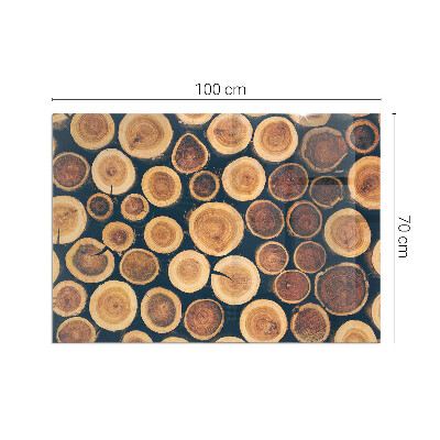 Sticlă dreptunghiulară sub sobă Cutie cu ramă de lemn