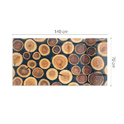 Sticlă dreptunghiulară sub sobă Cutie cu ramă de lemn