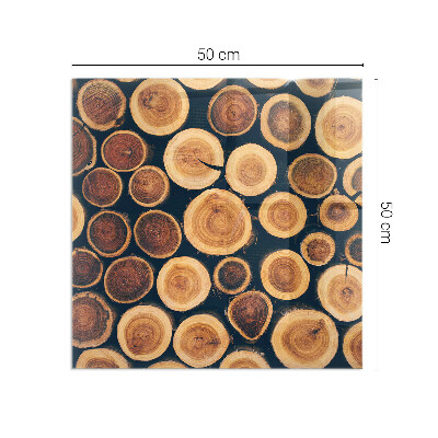 Sticlă dreptunghiulară sub sobă Cutie cu ramă de lemn