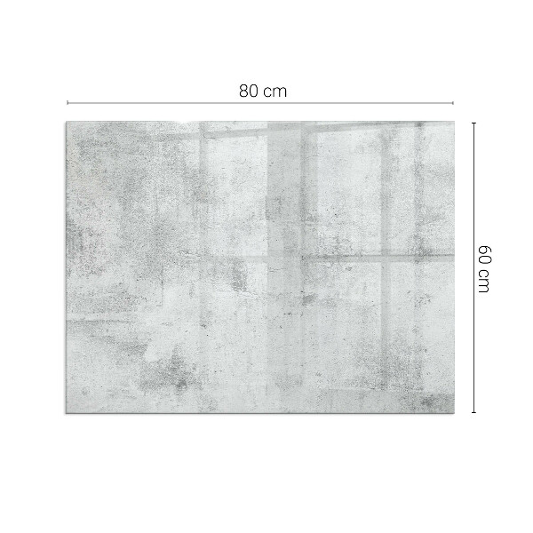 Sticlă dreptunghiulară sub sobă Textură de beton într-un stil brut