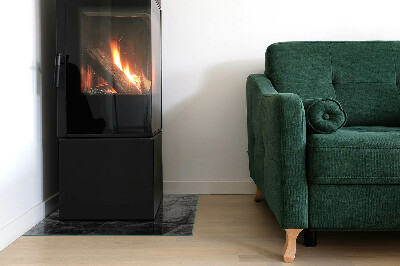 Placă dreptunghiulară din sticlă pentru șemineu Stil de piatră într-o versiune naturală