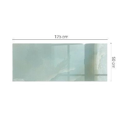 Placă de sticlă dreptunghiulară șemineu Motiv de marmură în tonuri subtile