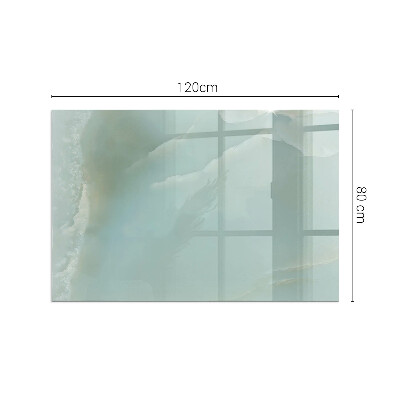 Placă de sticlă dreptunghiulară șemineu Motiv de marmură în tonuri subtile