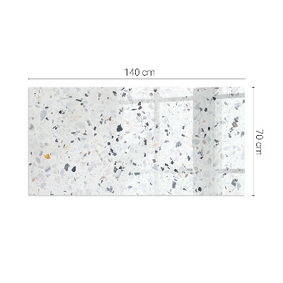 Placă de sticlă dreptunghiulară șemineu Model de piatră cu accente mici