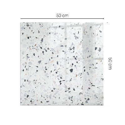 Placă de sticlă dreptunghiulară șemineu Model de piatră cu accente mici