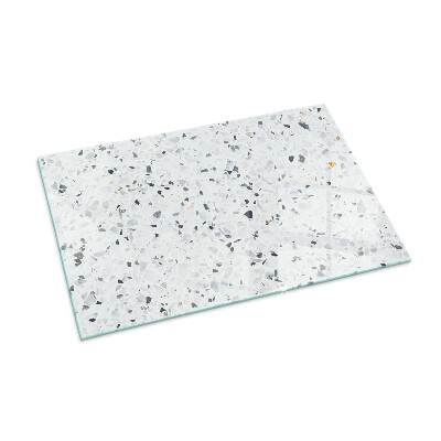 Placă de sticlă dreptunghiulară șemineu Model de piatră cu accente mici