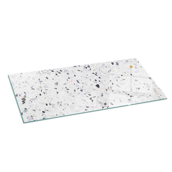 Placă de sticlă dreptunghiulară șemineu Model de piatră cu accente mici