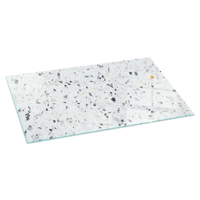 Placă de sticlă dreptunghiulară șemineu Model de piatră cu accente mici