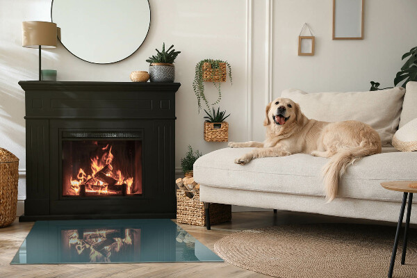 Sticlă dreptunghiulară sub sobă Culoarea mării