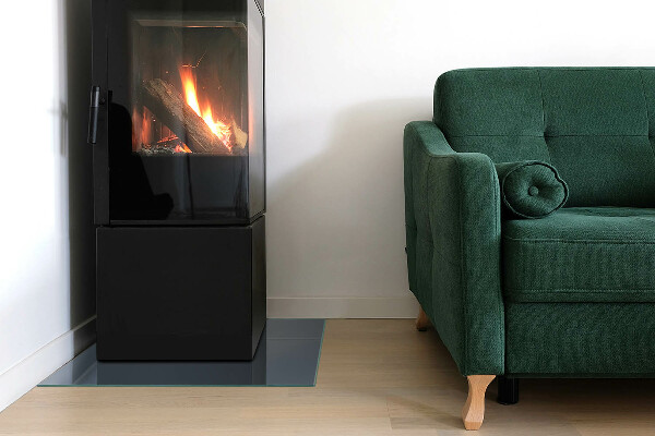 Sticlă dreptunghiulară sub sobă Culoare: Albastru închis