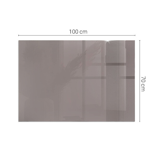 Placă de sticlă dreptunghiulară șemineu Culoare bej