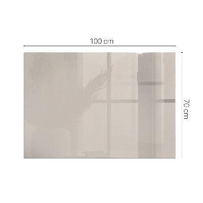 Placă dreptunghiulară din sticlă pentru șemineu Culoare Maro deschis