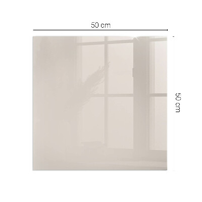 Placă de sticlă dreptunghiulară șemineu Culoare roz pal