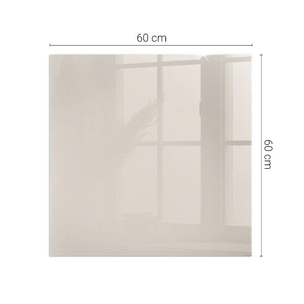 Placă de sticlă dreptunghiulară șemineu Culoare roz pal